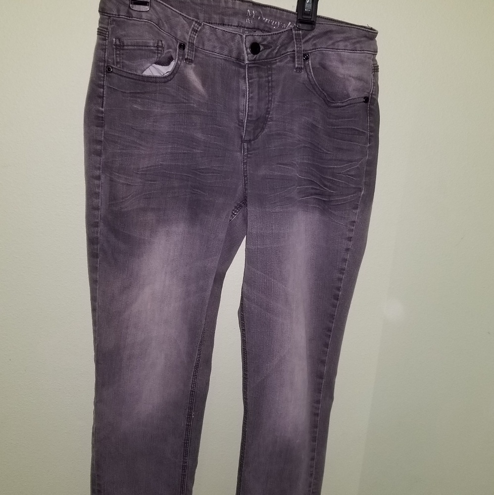 grey jeans